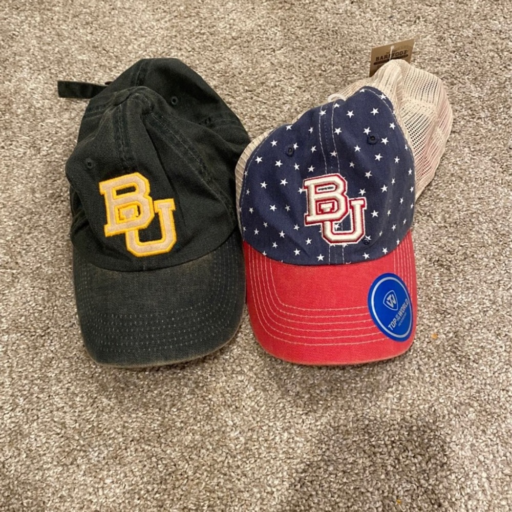 Two Baylor University hats